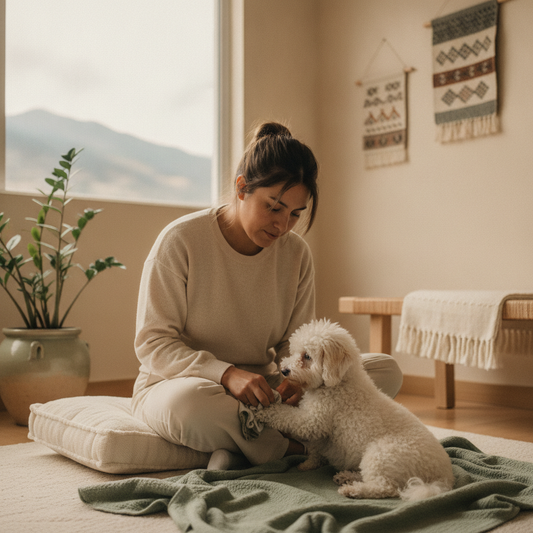 ¿Cómo empezar el ritual de limpieza de patitas para mi cachorro en Quito?